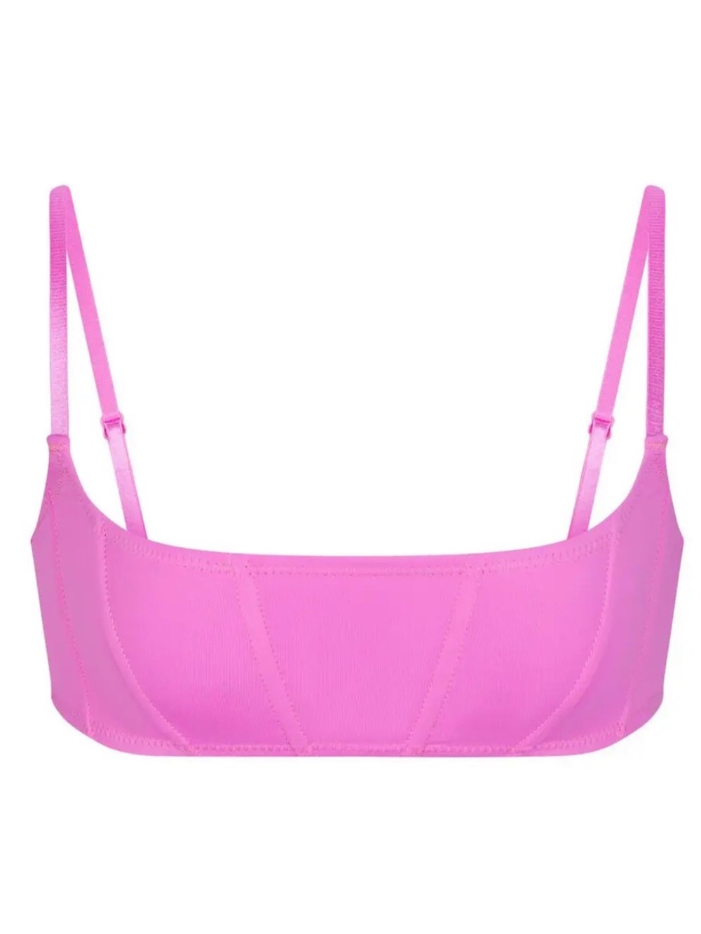 Women's Pink Square-Neck Bralette